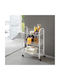 Metaltex Siena Kitchen Trolley Metallic 3-Tier White 41x23x63cm