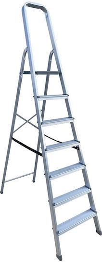 Profal Leiter Aluminium mit 6+1 Stufen