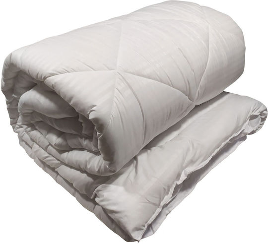 Duvet Microsatin Line Hotel Quilt Weiß King Size 240x260cm 1Stück