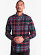 Long-sleeved Flannel Shirt Checked Scarlet Sage