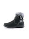 Love4shoes Women's Ankle Boots with Fur Black