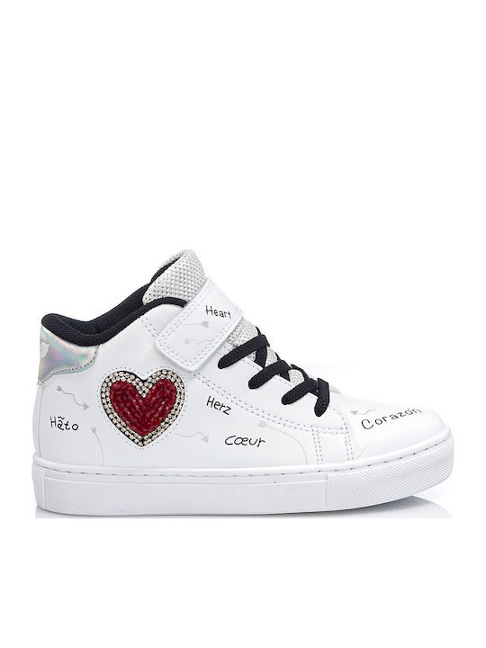 Lelli Kelly Παιδικά Sneakers High με Σκρατς Λευκά