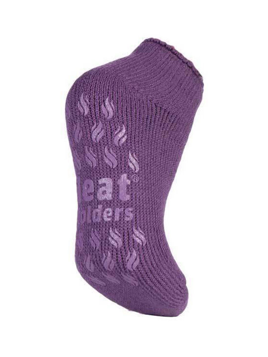 Heat Holders Women's Socks - Socks Ladies Ankle Slipper - Lilac - 80020-2768