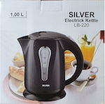 Silver Kettle 1lt 900W Silver