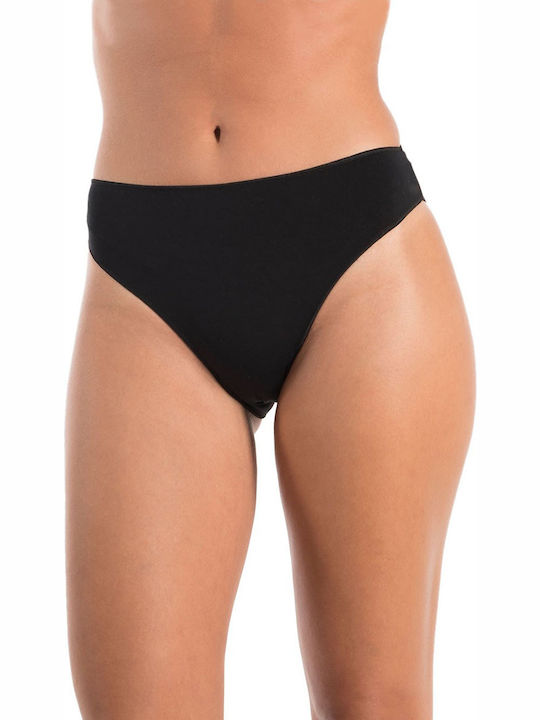 Tai Bamboo 3 Femei Slip 3Pack fără cusături Negre