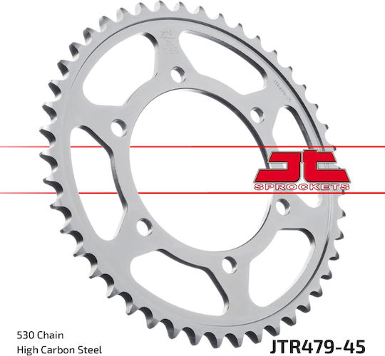 JT Sprockets Rear Sprocket 45 Teeth for Yamaha FZ6 Fazer