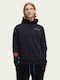 Felpa Sweatshirt with Hood Navy Blue