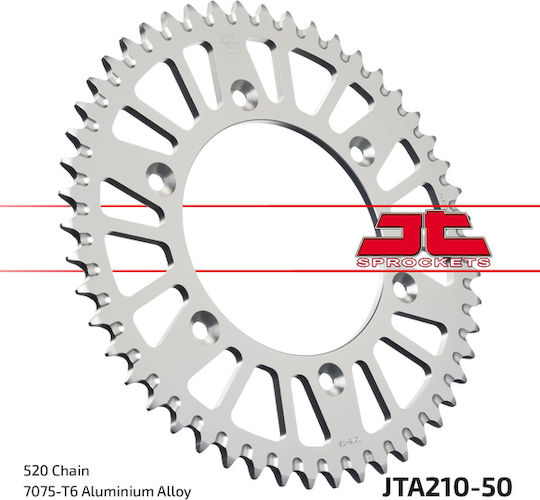 JT Sprockets Γρανάζι Πίσω 50 Δοντιών για Honda CR 250 / CRF 450 Motard / XR