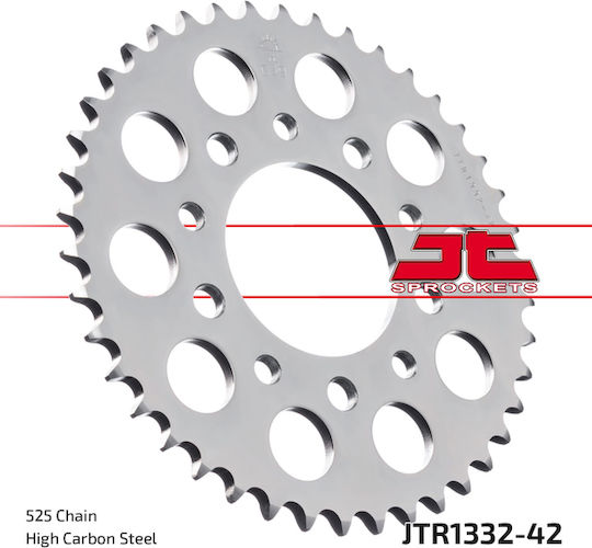 JT Sprockets Hinteres Ritzel für Honda und Triumph 42 Zähne für Honda CB 400