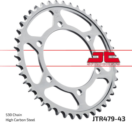 JT Sprockets Pinion spate 43 Dinți pentru Yamaha FZ6 Fazer