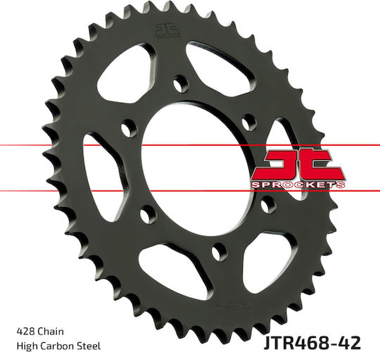 JT Sprockets Заден зъбен колело 42 Зъби за Modenas Кристар 125 / X-CITE Kawasaki Eliminator 125 1998-2004