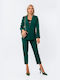 2201425 Women' Green Suit Straight