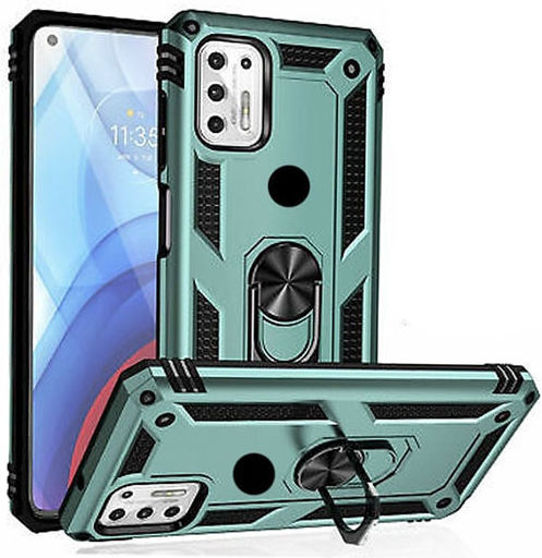 Motomo Tough Armor Ring Back Cover Plastic Verde închis (Galaxy A32 5G - Galaxy A32 5G)