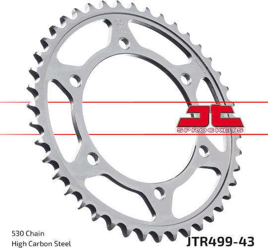 JT Sprockets Γρανάζι Πίσω 43 Δοντιών για Suzuki GSX-R 750