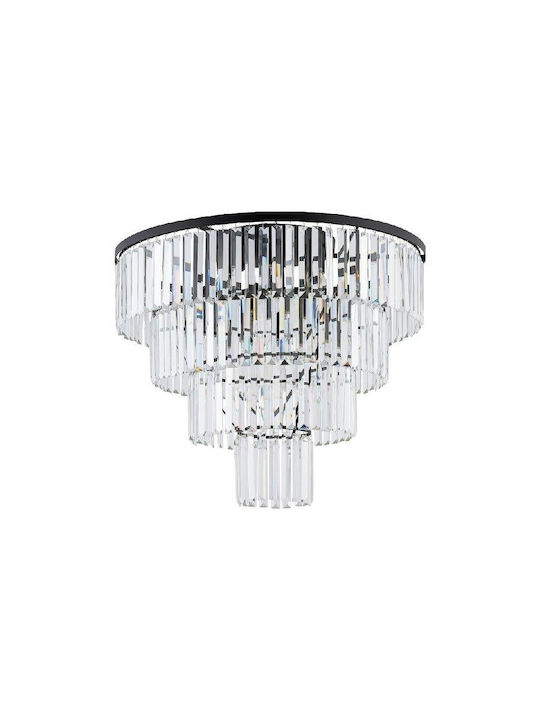 Nowodvorski Cristal L Modern Ceiling Mount Light with Socket E14 with Crystals in Silver color 71pcs