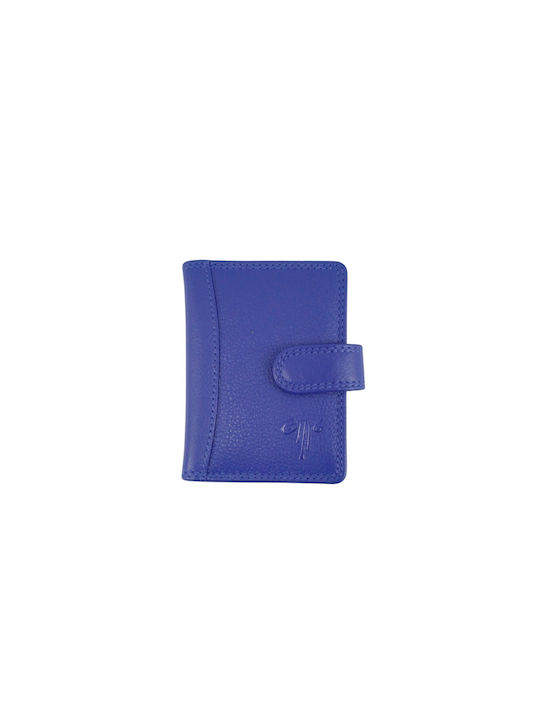 Suport de card din piele KION 602 BLUE RFID BLUE