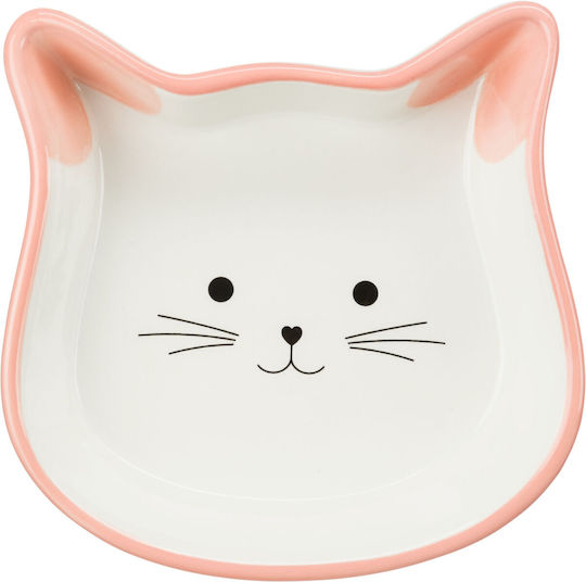 Trixie Keramik Schalen Futter & Wasser für Katze 300ml 12cm in Orange Farbe