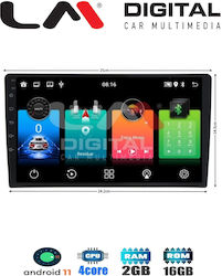 LM Digital Car-Audiosystem (Bluetooth/USB/WiFi/GPS) mit Touchscreen 10"