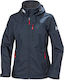 Helly Hansen Crew Hooded Midlayer Women's Sports Jacket for Winter with Hood Blue