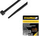 Cresman Δεματικά Καλωδίων Πλαστικά 150mmx3.6mm σε Μαύρο χρώμα (100τμχ) (07352)