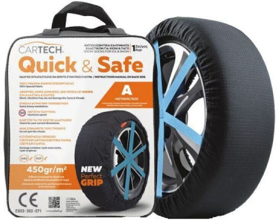 Cartech Quick & Safe A Schneesocken PKW 2Stück