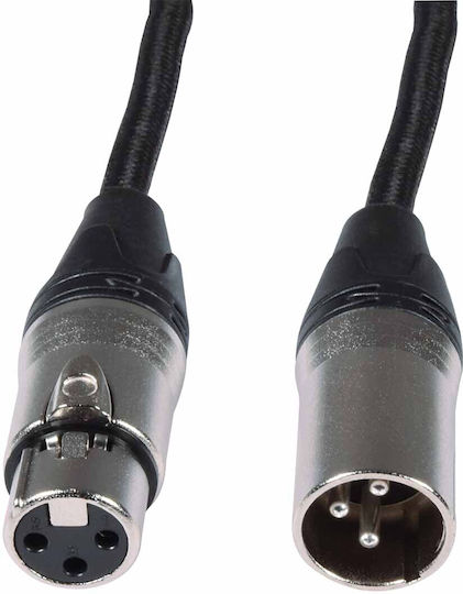 Citronic XLR Cable Male to Female Black 6m