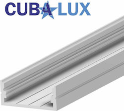 Cubalux Εξωτερικό Προφίλ Αλουμινίου Ταινίας LED 200x2.3x1.1εκ.