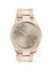 Oozoo Timepieces Watch with Pink Gold Metal Bracelet