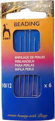 Nadeln für Perlen 6pcs - 5 und 5,5cm Pony 07854