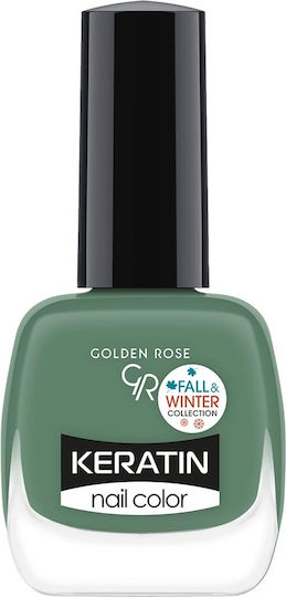 Golden Rose Кератинов Гланцов Дълготраен Лак За Нокти Зелен 206 10.5мл