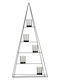 House of Seasons Christmas Metallic Black Candlestick 68x31cm