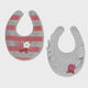 Mayoral Bib Fabric with Button Multicolored 2pcs