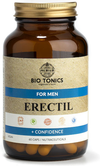 Bio Tonics Erectil Συμπλήρωμα για την Ενίσχυση της Τεστοστερόνης 60 κάψουλες