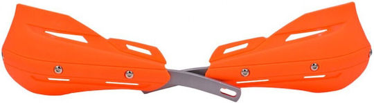 Motorcycle Protective Hand Guards Handlebar Grips Motorcycle 22-28mm Motocross - Enduro - ATV 2pcs in Orange Colour