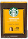 Starbucks Κάψουλες Espresso Blonde Συμβατές με Μηχανή Nespresso 18caps