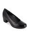 B-Soft Anatomic Synthetic Leather Black Heels