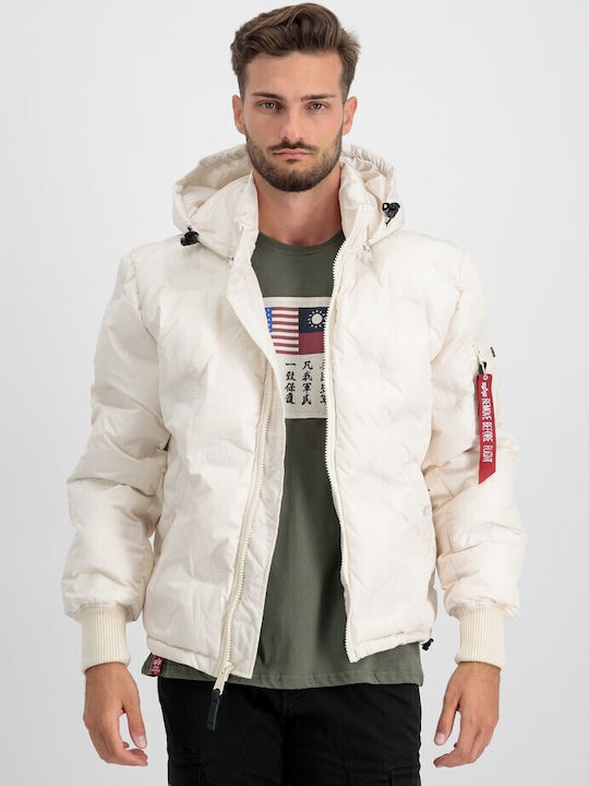 Geacă De Iarnă Puffer Albă