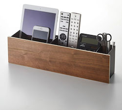 Wooden Desk Organizer in Brown Color 45x9.5x12cm.