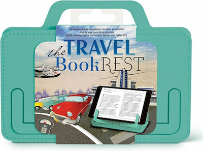 Plastic Reading Stand Travel Book Rest in Green Color 19x10.5x21cm.