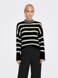 Only Women's Long Sleeve Sport Knitting Sweater Black