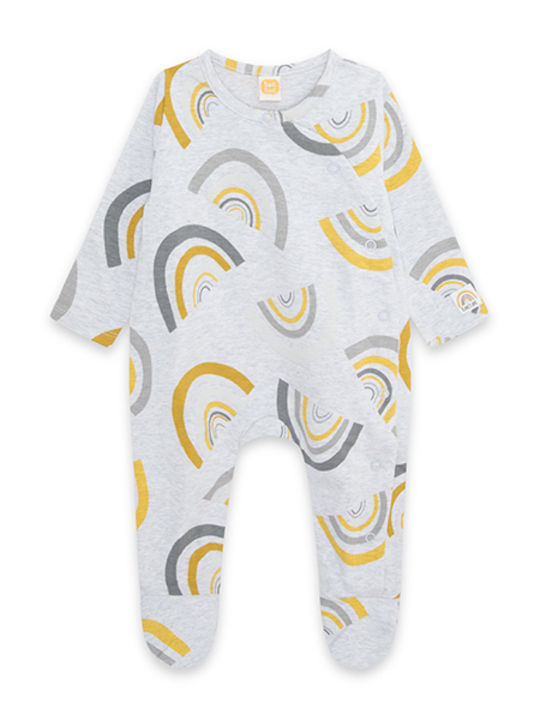 Tuc Tuc Rainbow Baby Bodysuit Set Long-Sleeved Gray