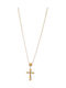 Morellato Damen Kreuz aus Vergoldetem Stahl mit Kette