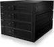 Icy Box Backplane for 4x HDD for 3x 5,25" bay with lock and fan Μαύρο IB-564SAS-12G