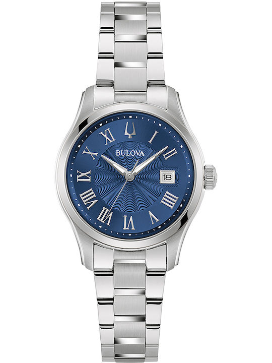 Bulova Analoog kwartshorloge voor dames met roestvrijstalen armband