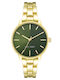 Nine West Damen Uhr mit Gold Metallarmband