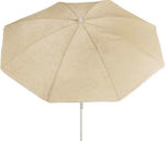 Lianos Foldable Beach Umbrella Diameter 1.8m White