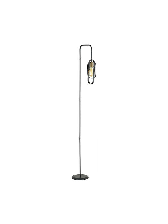 ArteLibre Koz Floor Lamp H170xW30cm. with Socket for Bulb E27 Black