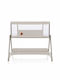 Lionelo Cradle Luna with Mattress and Wheels Beige Sand