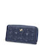 Large Women's Wallet Classic Blue