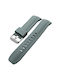 Silicone Strap Curved Ends 22mm Grey